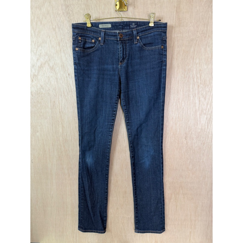 AG Adriano Goldschmied The Stevie Slim Straight Jeans Dark Wash Size 28R USA